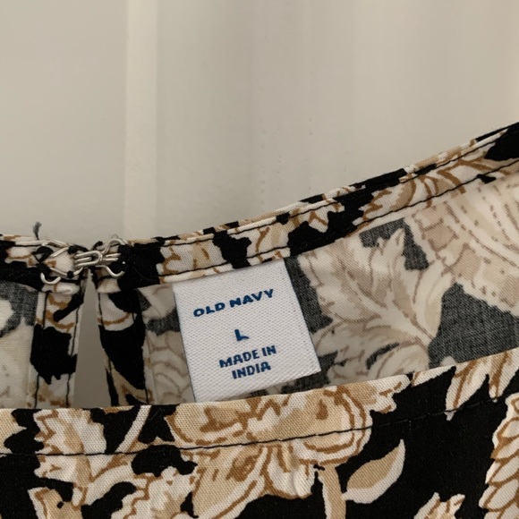 NWT Old Navy navy & gold tank - Picture 2 of 4